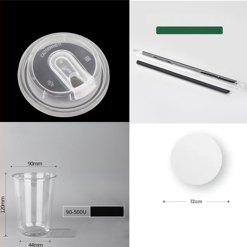 Κύπελλο PET μίας χρήσης με επίπεδο καπάκι, οβάλ σχήματος, χωρητικότητα 301–400 ml, εκτύπωση κατόπιν παραγγελίας