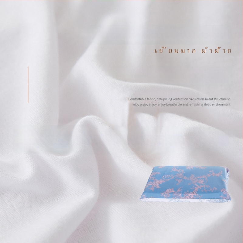 Латексова възглавница ROYAL KNIGHT, естествен латекс 90%+, правоъгълна форма, тегло 1,5–2 кг, плетена тъкан