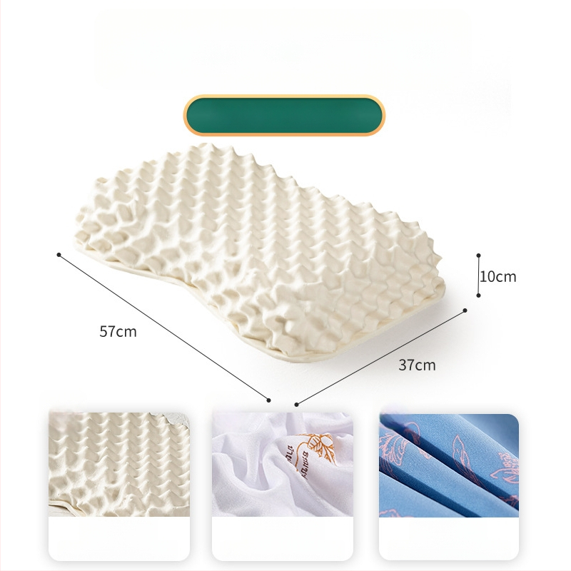 Латексова възглавница ROYAL KNIGHT, естествен латекс 90%+, правоъгълна форма, тегло 1,5–2 кг, плетена тъкан