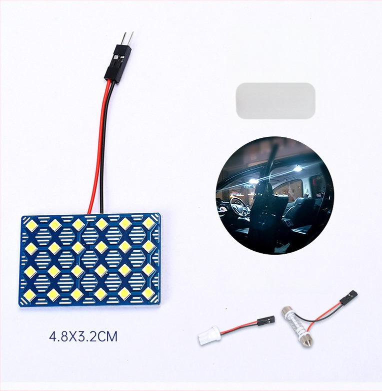 24V autó olvasólámpa 5730 SMD magas fényerővel, 1080–1500 lm, 0,5 W, anyag: vastag üvegszálas tábla