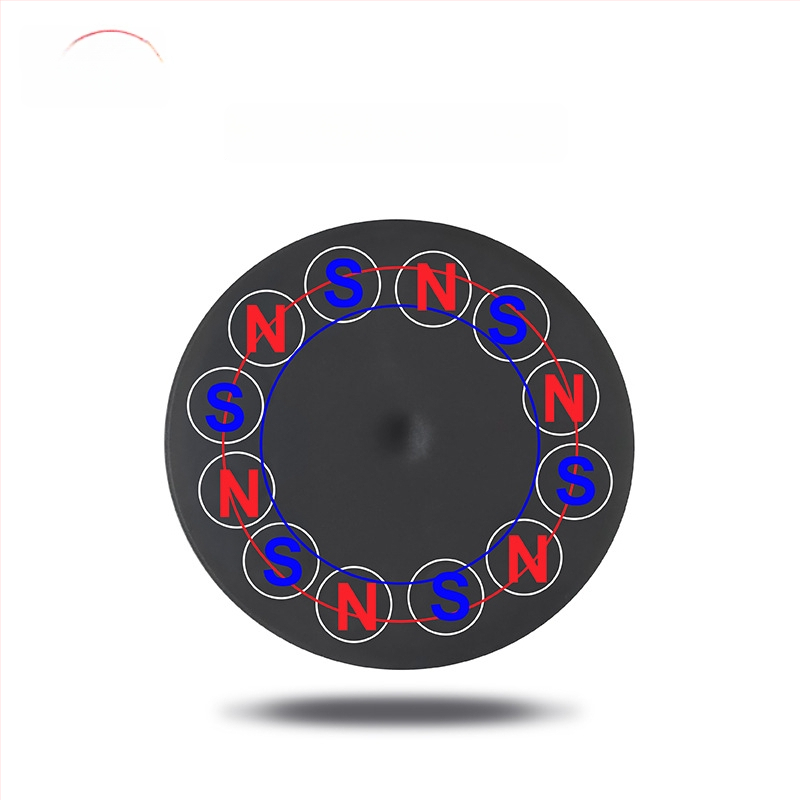 Ισχυρή μαγνητική βάση για στήριξη LED προβολέα σε βάση οροφής; καουτσούκ επικάλυψη, υλικά: NdFeB μαγνήτες, σιδερένια μέρη; μάρκα Star Knight, μοντέλο NPHA-, συμβατό με γενικά μοντέλα