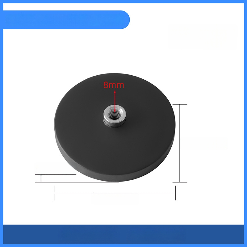 Ισχυρή μαγνητική βάση για στήριξη LED προβολέα σε βάση οροφής; καουτσούκ επικάλυψη, υλικά: NdFeB μαγνήτες, σιδερένια μέρη; μάρκα Star Knight, μοντέλο NPHA-, συμβατό με γενικά μοντέλα
