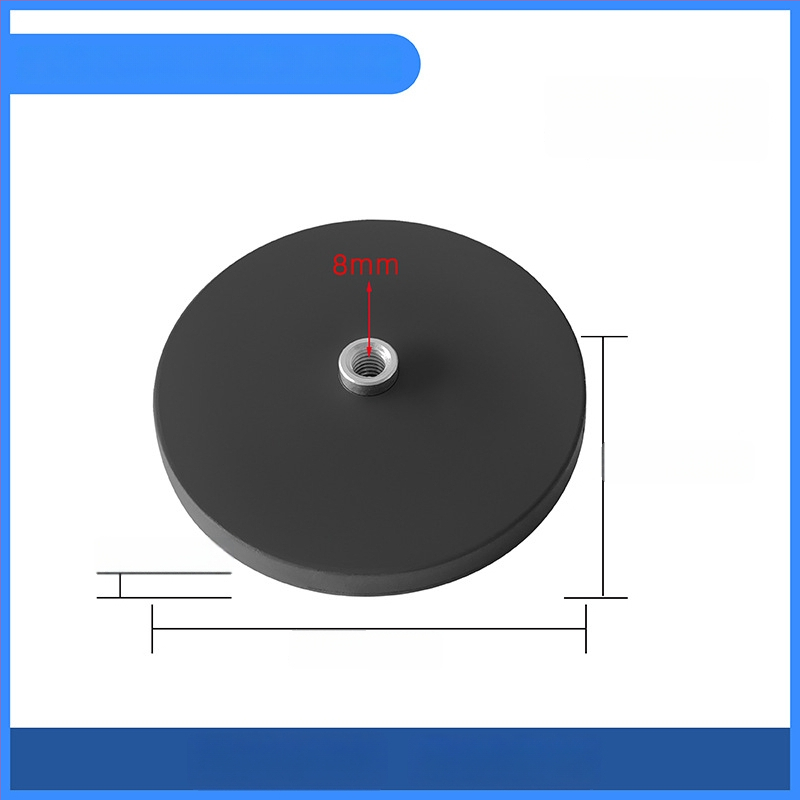 Ισχυρή μαγνητική βάση για στήριξη LED προβολέα σε βάση οροφής; καουτσούκ επικάλυψη, υλικά: NdFeB μαγνήτες, σιδερένια μέρη; μάρκα Star Knight, μοντέλο NPHA-, συμβατό με γενικά μοντέλα