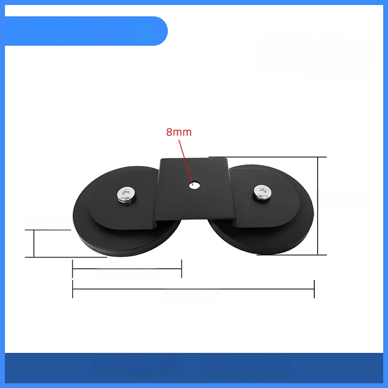 Ισχυρή μαγνητική βάση για στήριξη LED προβολέα σε βάση οροφής; καουτσούκ επικάλυψη, υλικά: NdFeB μαγνήτες, σιδερένια μέρη; μάρκα Star Knight, μοντέλο NPHA-, συμβατό με γενικά μοντέλα