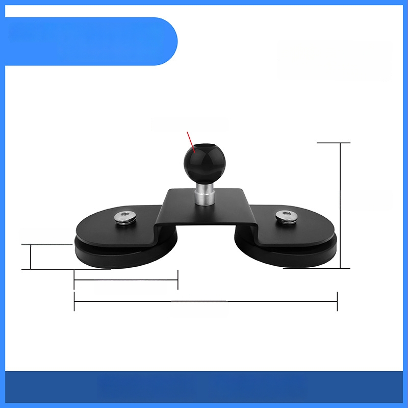 Ισχυρή μαγνητική βάση για στήριξη LED προβολέα σε βάση οροφής; καουτσούκ επικάλυψη, υλικά: NdFeB μαγνήτες, σιδερένια μέρη; μάρκα Star Knight, μοντέλο NPHA-, συμβατό με γενικά μοντέλα