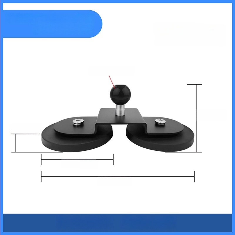 Ισχυρή μαγνητική βάση για στήριξη LED προβολέα σε βάση οροφής; καουτσούκ επικάλυψη, υλικά: NdFeB μαγνήτες, σιδερένια μέρη; μάρκα Star Knight, μοντέλο NPHA-, συμβατό με γενικά μοντέλα