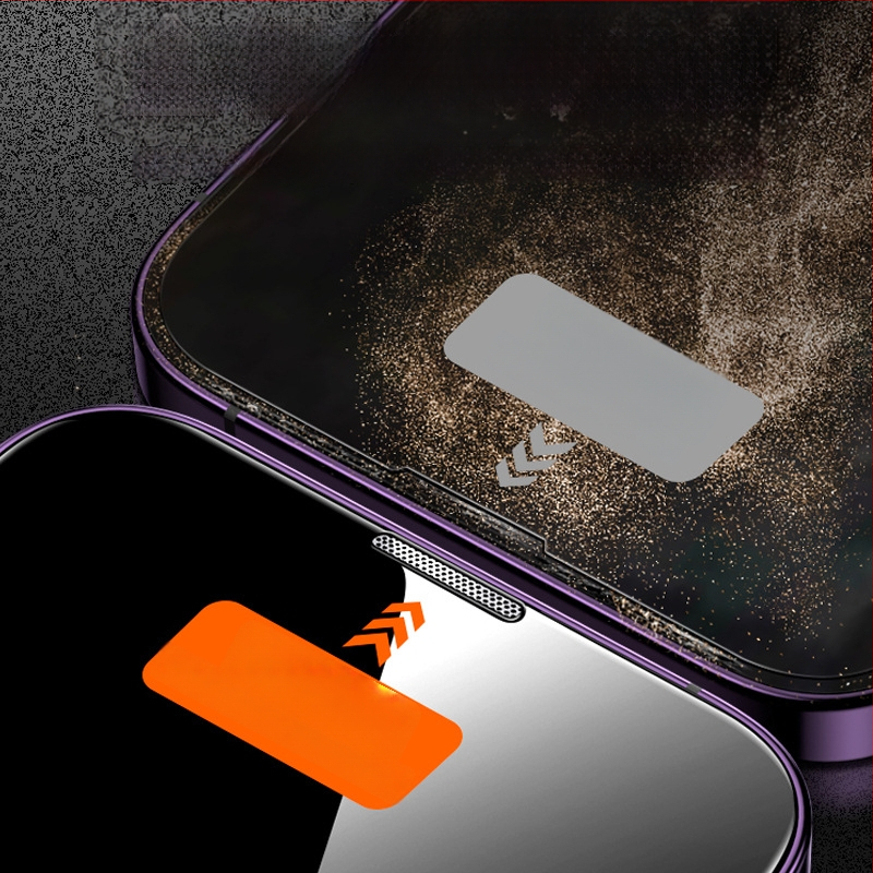 Προστατευτικό οθόνης από tempered glass για iPhone 14 Pro Max — HD ευκρίνεια, ανθεκτικό σε εκρήξεις, προστασία από σκόνη, αντι-αποτυπώματα, προστασία ιδιωτικότητας