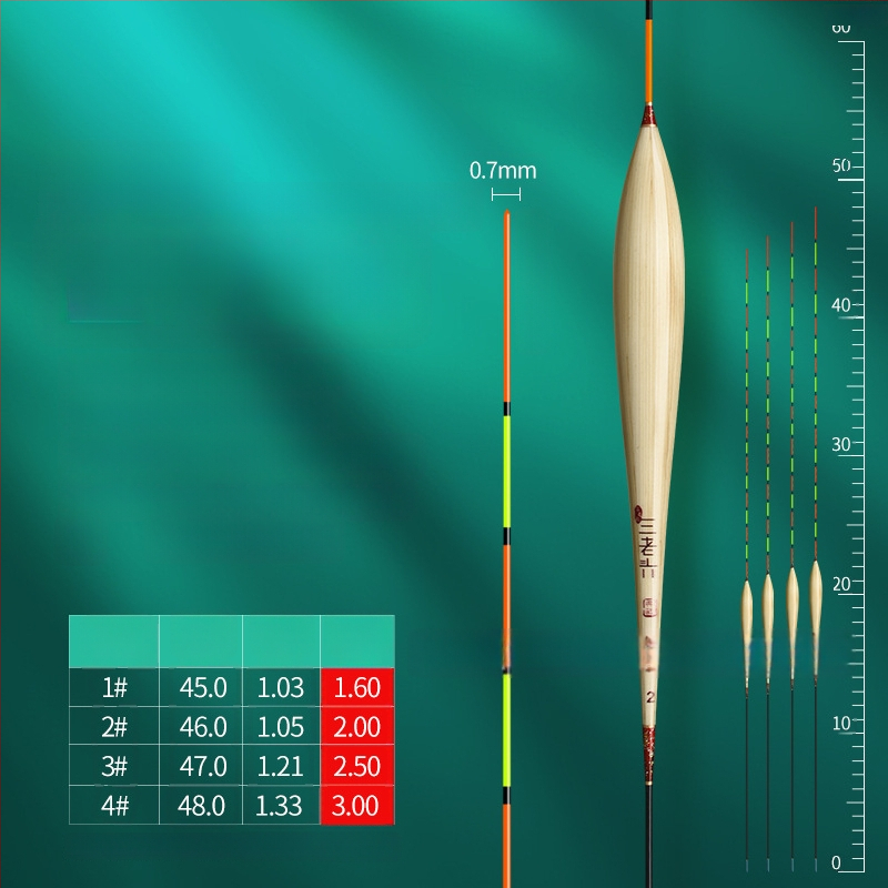 риболовна плувка Three Old Man за вертикален дрейф - reed