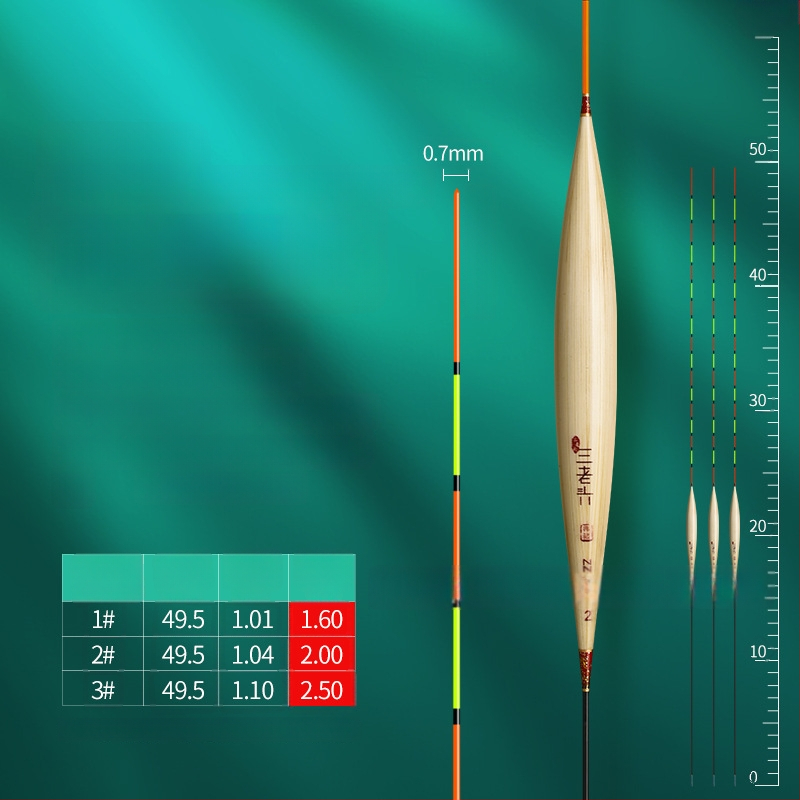 риболовна плувка Three Old Man за вертикален дрейф - reed