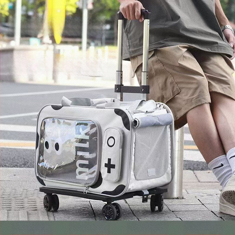 Transport pentru animale de companie din PVC, cu duritate medie, capacitate 10 kg pentru pisici / 7,5 kg pentru câini