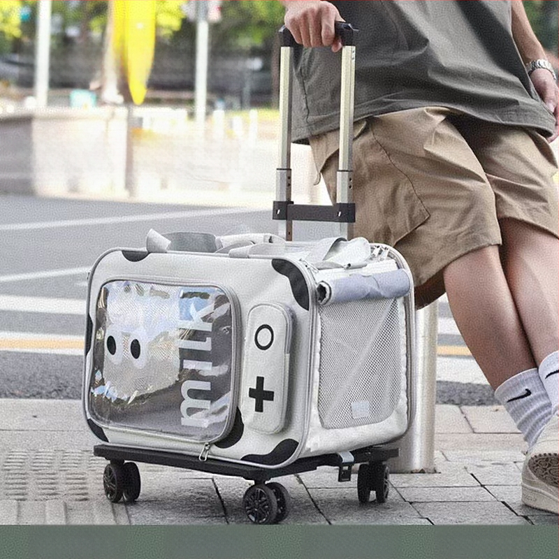 Transport pentru animale de companie din PVC, cu duritate medie, capacitate 10 kg pentru pisici / 7,5 kg pentru câini