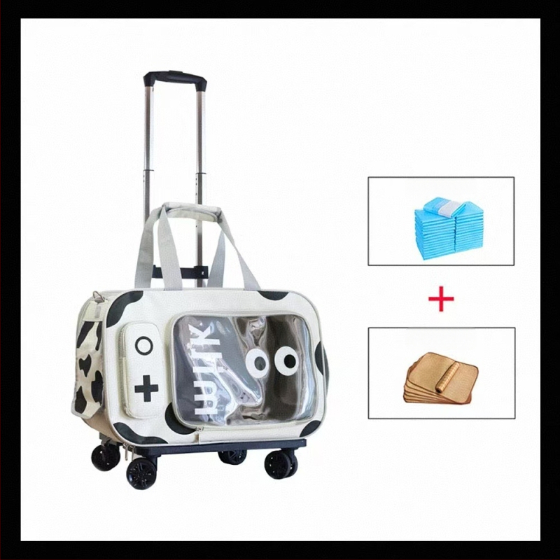 Transport pentru animale de companie din PVC, cu duritate medie, capacitate 10 kg pentru pisici / 7,5 kg pentru câini