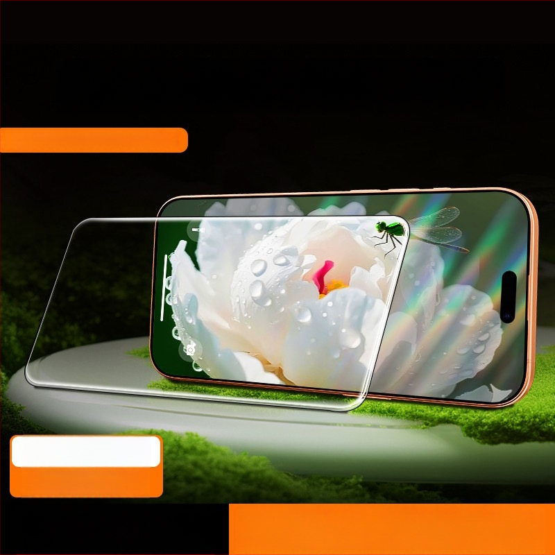 HBQ εμπρός προστατευτικό οθόνης από υψηλής ποιότητας αλουμινένιο γυαλί, Αντι-ανακλαστικό, HD, Ανθεκτικό στις γρατσουνιές, Πλήρες κάλυμμα, για iPhone 17 Pro Max