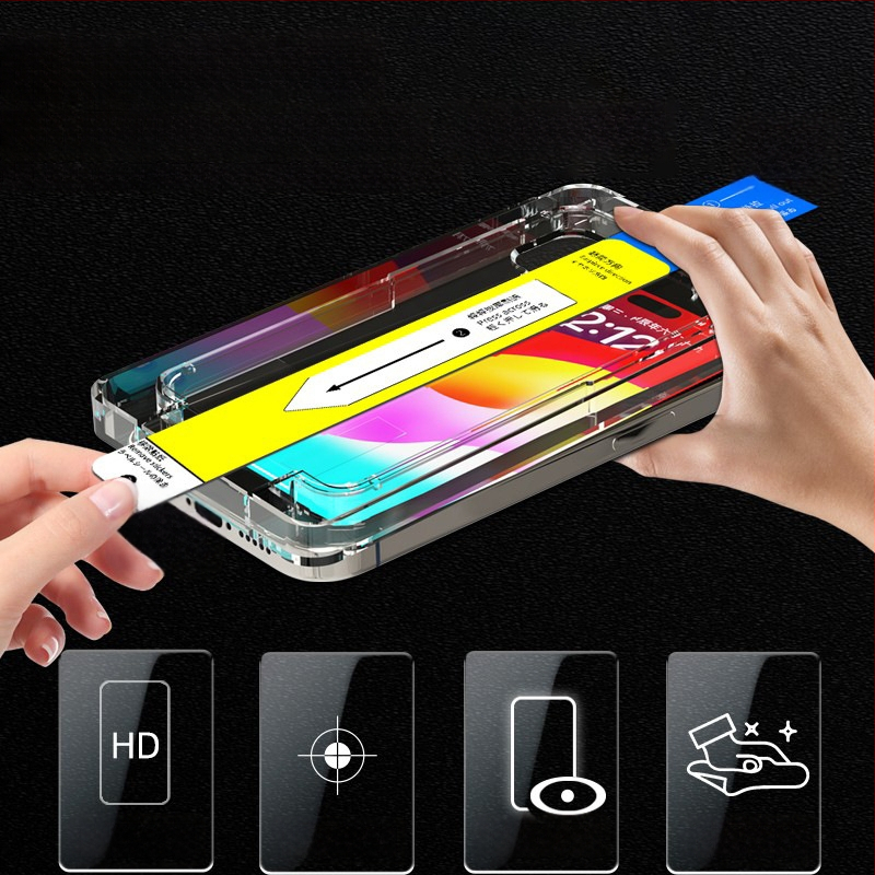 Προστατευτικό οθόνης από γυαλί για iPhone 13, 14 Pro, 14 Pro Max – HD ευκρίνεια, ανθεκτικό στη σκόνη, αντιδακτυλικά αποτυπώματα, αντοχή σε πτώσεις, πλήρης κάλυψη οθόνης