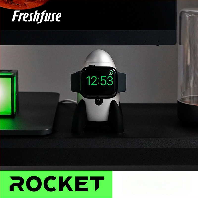 Apple Watch töltőállvány repülőgép-alumínium ötvözetből szilikon talppal, kompatibil Apple Watch-hoz, 254 g