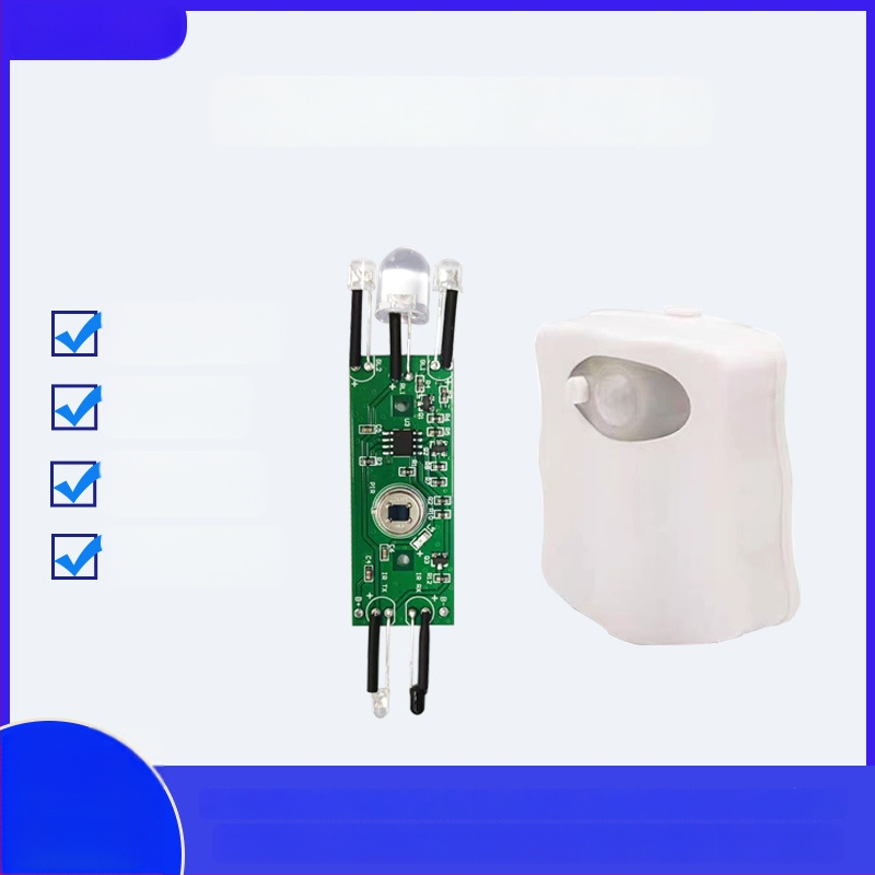 Feiyueda FYD-1501 intelligens WC-fedél világításvezérlő főpanel LED infravörös szenzorral, PCBA áramkör, kapacitás 5000