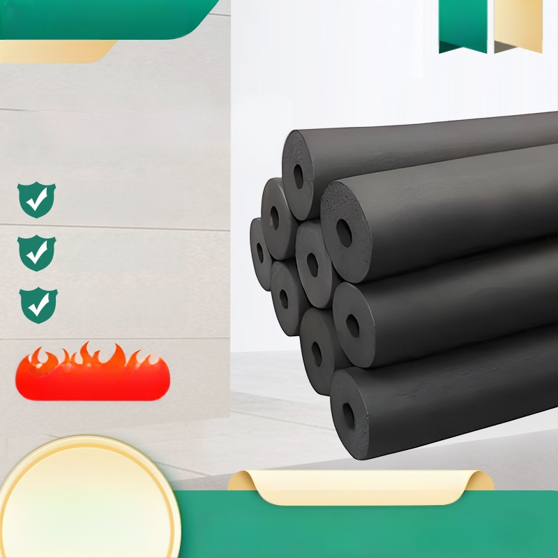 Țeavă izolatoare din cauciuc-plastic pentru apă caldă și rece, cu înveliș microporos; conductivitatea termică 0,035 W/mK; rezistență la îndoire 120; rezistență la compresiune 150; temperatură de lucru 500