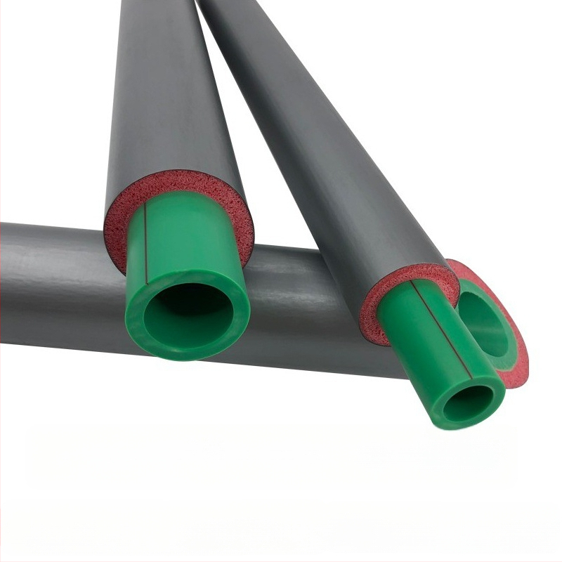 YFT PPR μονωμένος ενσωματωμένος σωλήνας με πολυουρεθανικό αφρό, τριών επιπέδων σύνθετο, UV προστασία, μοντέλο 20-63