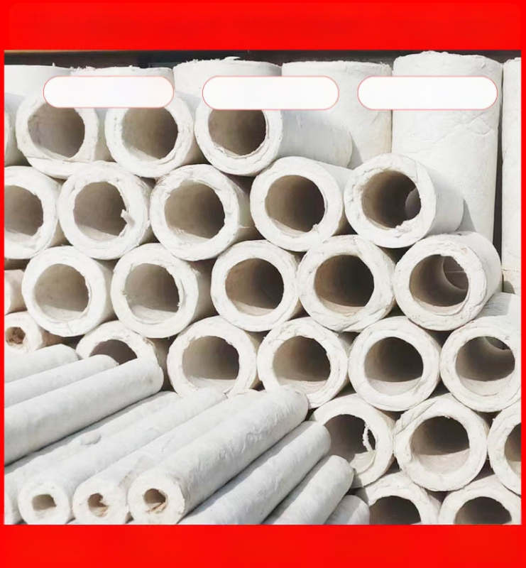 Ανοικτής άκρης αυτοκόλλητος σωλήνας μόνωσης από αλουμινιοσιλικατικό υλικό με υαλοβάμβακα για ατμούς, υψηλή θερμοκρασία, πυροπροστασία