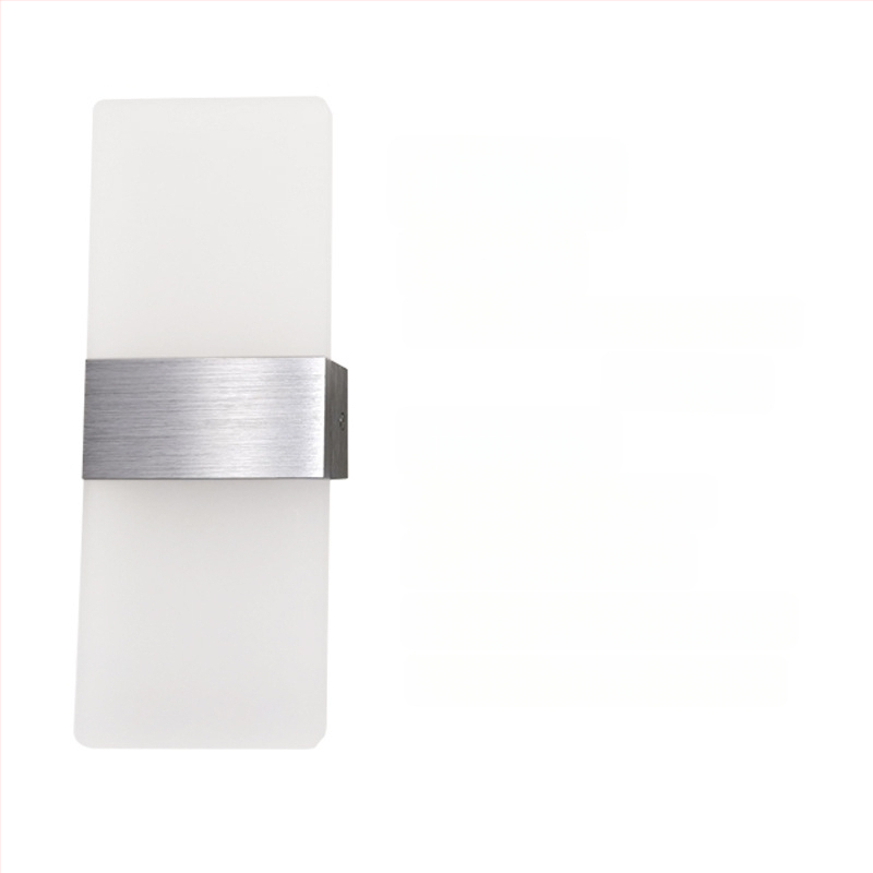 Τοίχου φωτιστικό με αλουμινένιο αμπαζούρ, LED φως, 85-265V, επιφανειακή εγκατάσταση