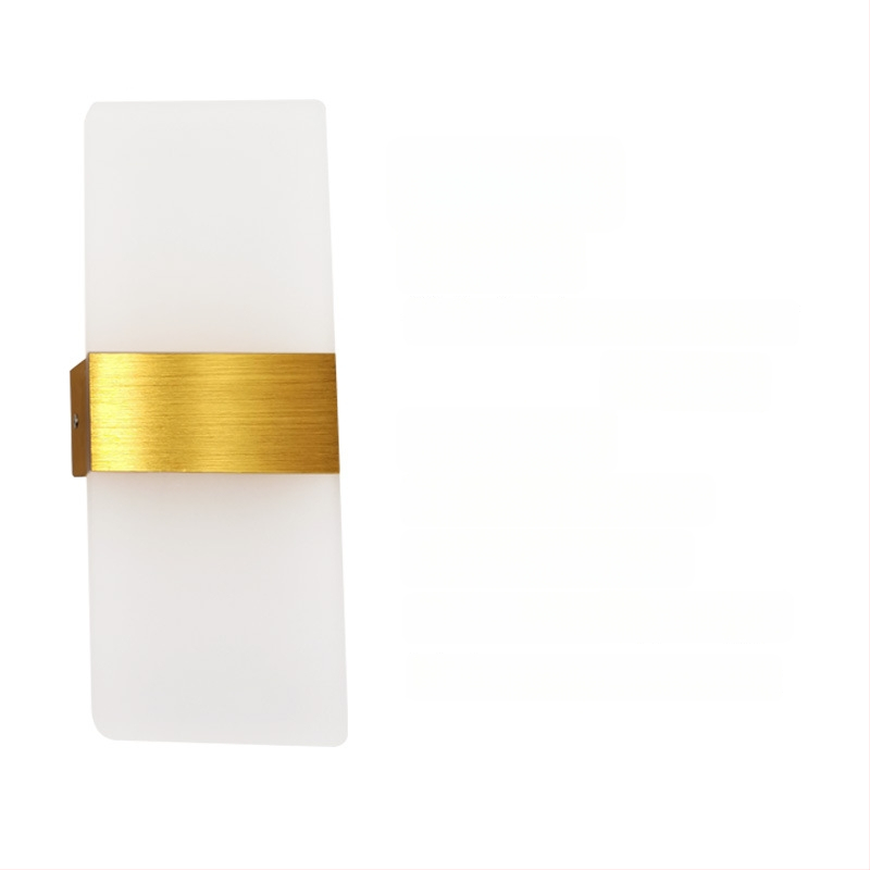 Τοίχου φωτιστικό με αλουμινένιο αμπαζούρ, LED φως, 85-265V, επιφανειακή εγκατάσταση