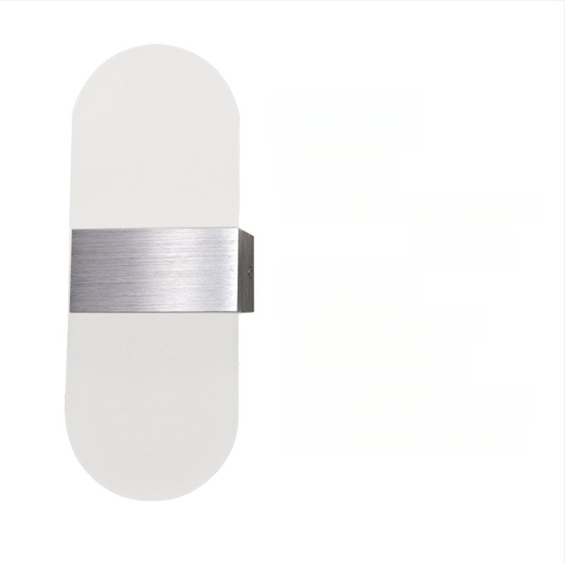 Τοίχου φωτιστικό με αλουμινένιο αμπαζούρ, LED φως, 85-265V, επιφανειακή εγκατάσταση