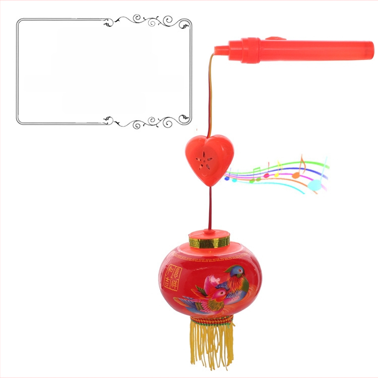 Fanar LED hexagonal cu motiv de lotus, luminos și muzical, din plastic, lanternă de mână pentru copii peste 14 ani