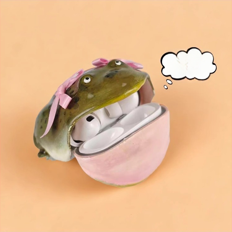 Калъф за слушалки Ugly Frog, твърд корпус, ръчна изработка, за Apple