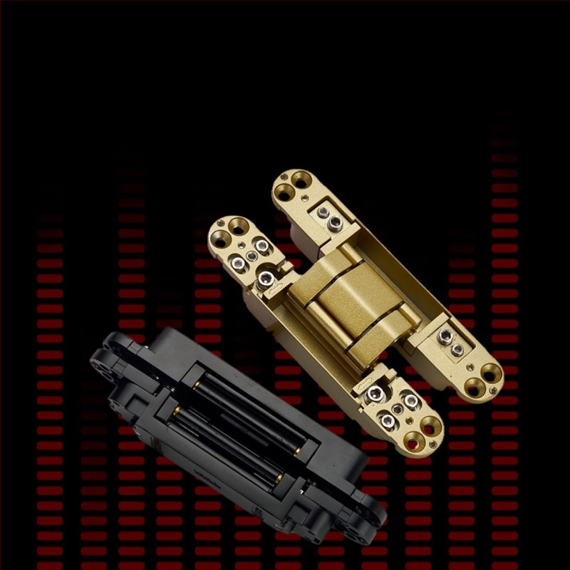 Háromdimenziós állítható rejtett csukló, önzáró, halk működés, cinkötvözet, 2 mm vastagság, felületkezelés: elektrolitikus bevonat és porlasztás