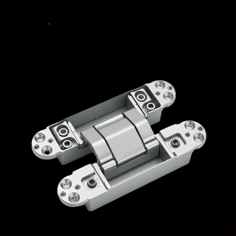 Háromdimenziós állítható rejtett csukló, önzáró, halk működés, cinkötvözet, 2 mm vastagság, felületkezelés: elektrolitikus bevonat és porlasztás