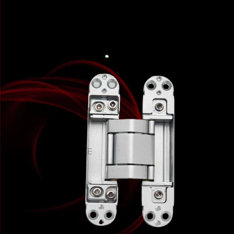 Háromdimenziós állítható rejtett csukló, önzáró, halk működés, cinkötvözet, 2 mm vastagság, felületkezelés: elektrolitikus bevonat és porlasztás