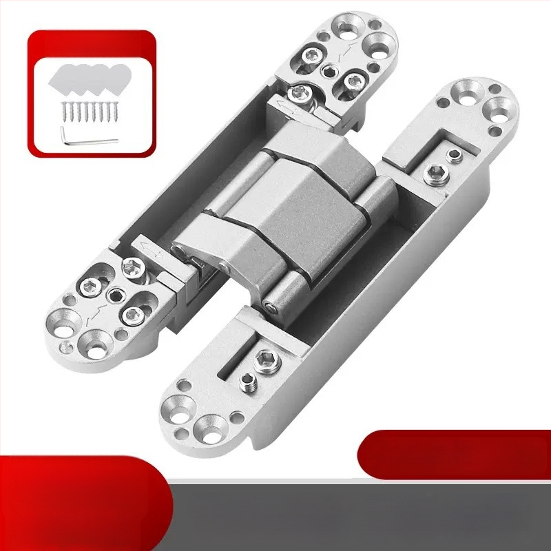 Háromdimenziós állítható rejtett csukló, önzáró, halk működés, cinkötvözet, 2 mm vastagság, felületkezelés: elektrolitikus bevonat és porlasztás