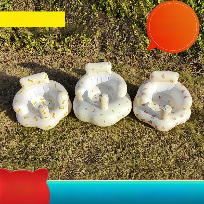 Gyermekeknek szánt felfújható kanapé, környezetbarát PVC, babáknak, vastagság 0.3, tömeg 1 kg, háttámla, modern minimalizmus