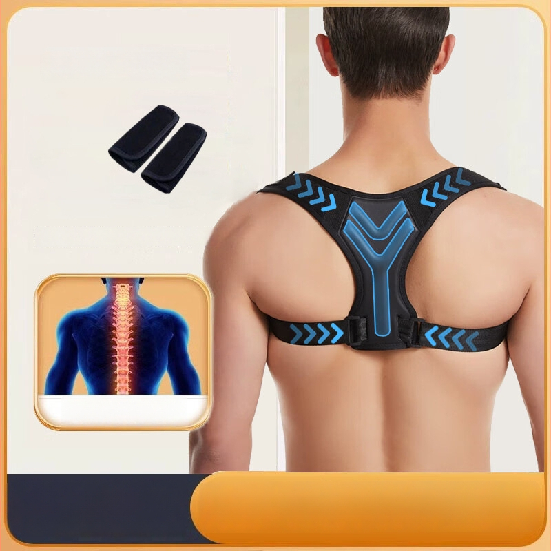 Ζώνη διόρθωσης πλάτης για ενήλικες άνδρες – Υ-σχήματος μοντέλο διόρθωσης της πλάτης, πολυεστέρας, τρισδιάστατη θέρμανση, στήριξη πλάτης, 12μηνη εγγύηση