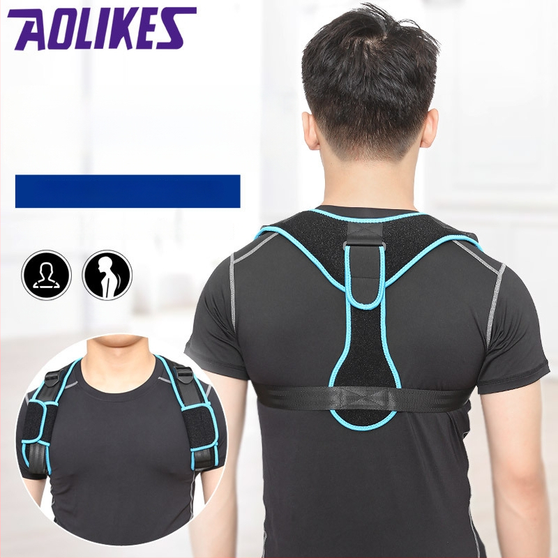 Postojový korektor pás pre chrbticu a kľúčnu kosť – unisex, univerzálne použitie; Hlavný materiál: OK tkanina, SBR nylon; Značka: AOLIKES; Balenie: 100 ks