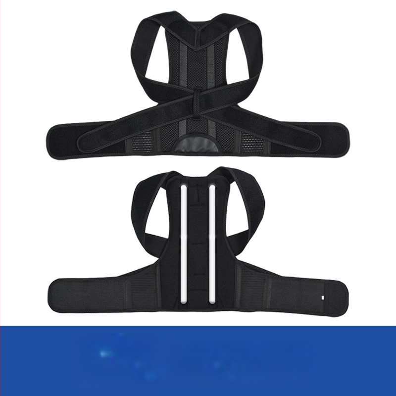 Pás na korekciu držania tela pre dospelých, polyestrové vlákno, BBBD07, nastaviteľný ramenný popruh, vhodný na basketbal