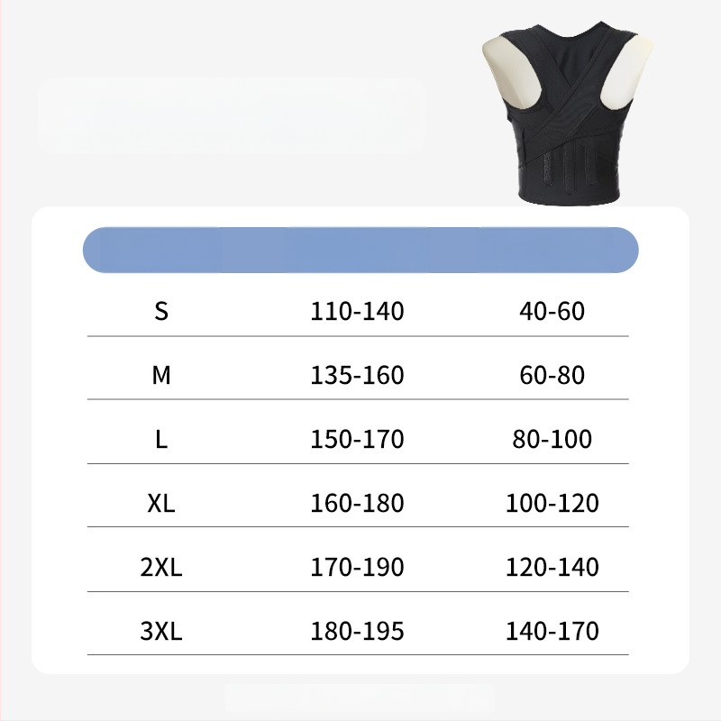 Testtartás-korrektor öv gerinc-támogatással – állítható, légáteresztő, modell Three Keels, felnőtteknek