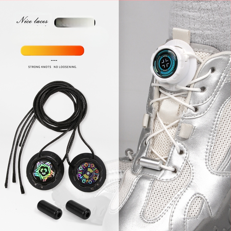 Αθλητικά παπούτσια για τρέξιμο με περιστρεφόμενο κουμπί χωρίς δέσιμο, κυκλικοί κορδόνες, πάχος κορδονιού 0,15 cm, μήκος κορδονιού 100 cm, μοντέλο Xd351