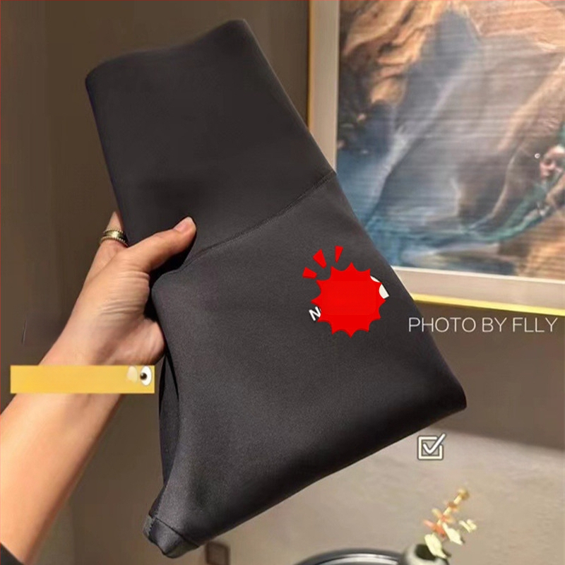 Ženske hlače Sharkskin s flisom, visokim pojasom, kontrolom trbuha, tople, 3/4 dužine, uski kroj