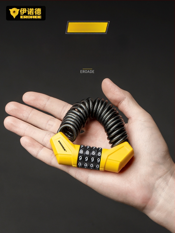 Κλειδαριά με κωδικό για κράνη, ποδήλατα βουνού, καρότσια και αποσκευές - μέταλλο, EROADE, unisex