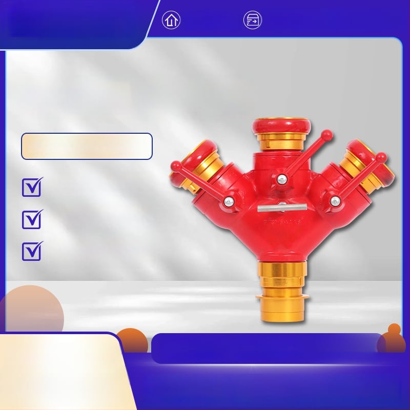 Požiarny hydrant, Jeden vstup – Tri výstupy, Vysoký tlak, Ľahký, Zliatina hliník-magnéz, Model FIII80/65