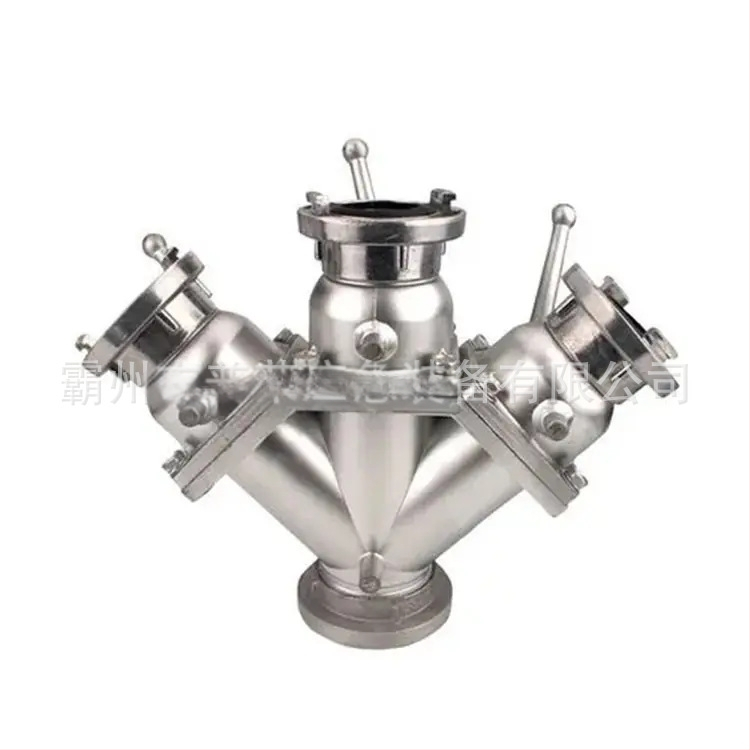 Purong Pr-fsq-3 Rozvádzač hasičskej hadice, nastaviteľný tlak vody, tri výstupy, kód produktu Pr-xf