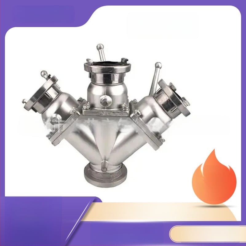 Purong Pr-fsq-3 Rozvádzač hasičskej hadice, nastaviteľný tlak vody, tri výstupy, kód produktu Pr-xf