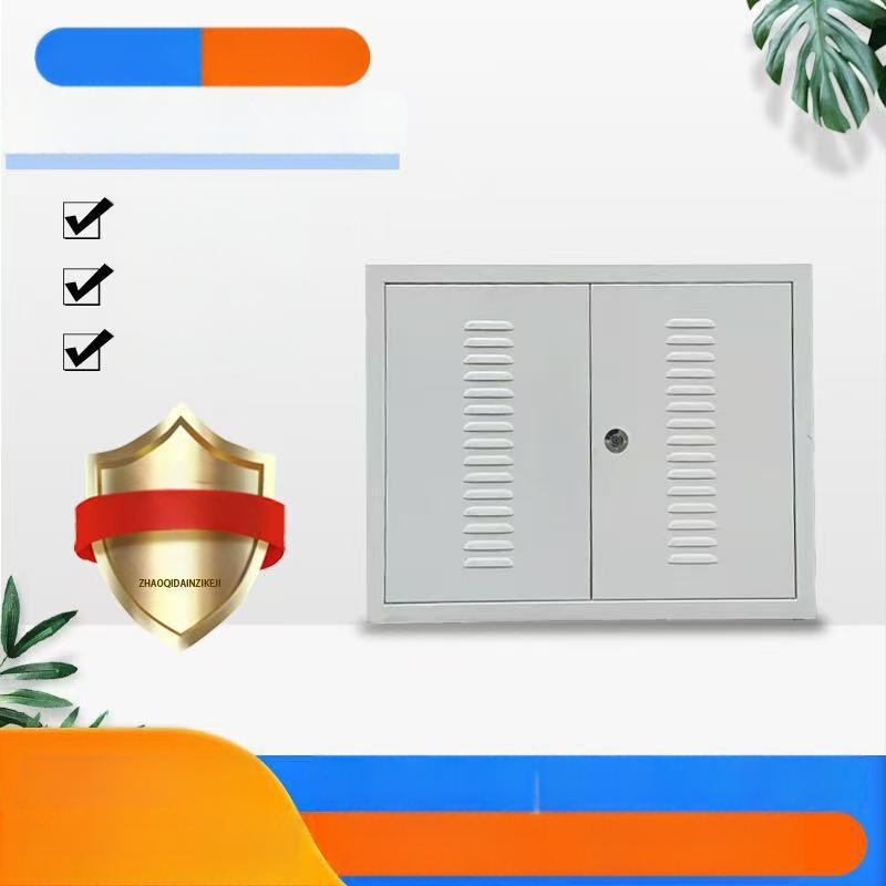 Колектор за подово отопление - повърхностно монтирана разпределителна кутия за вода; серия: щит за колектор за подово отопление; корпус и капак: студено валцована стомана с покритие; дебелина на плочата: 1.0 мм