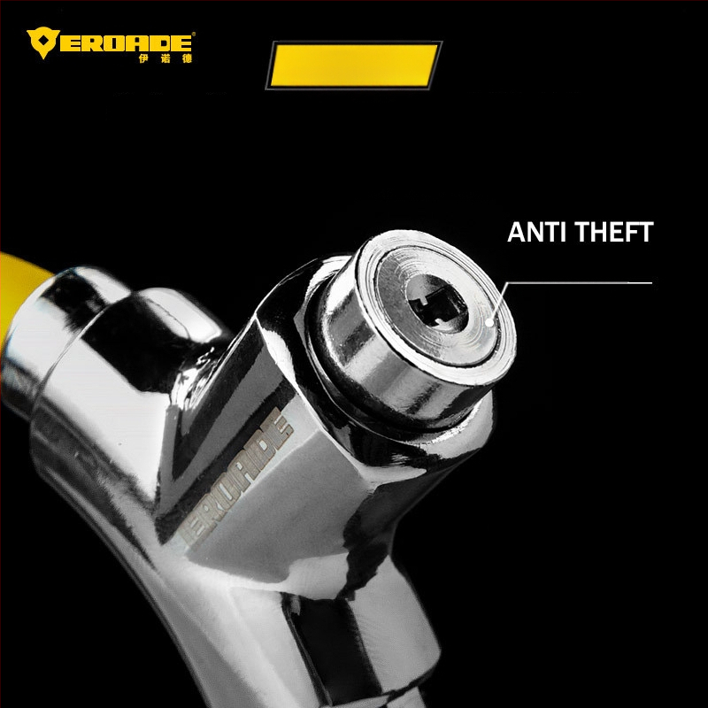 Κλειδαριά Ποδηλάτου EROADE — Φορητή Αντικλοπική Κλειδαριά, Unisex, Διαθέσιμη Παραμετροποίηση, Υλικό: Άλλο