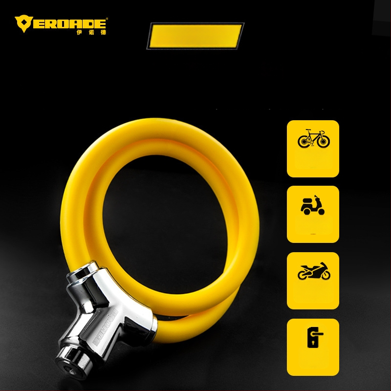 Κλειδαριά Ποδηλάτου EROADE — Φορητή Αντικλοπική Κλειδαριά, Unisex, Διαθέσιμη Παραμετροποίηση, Υλικό: Άλλο