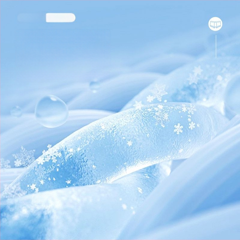 Ανδρικά μακριά αθλητικά εσώρουχα από Ice Silk, Αντιτριβή, Υψηλή μέση, Διαπνοή, Γρήγορο στέγνωμα για τρέξιμο