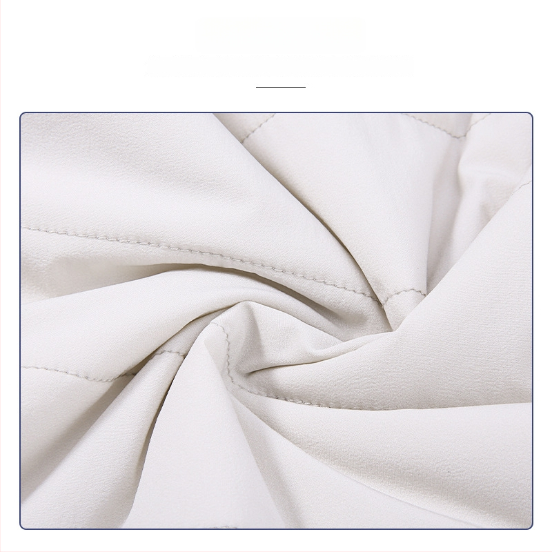 Γυναικείο γκολφ γιλέκο με βαμβακό γέμισμα για ζεστασιά, ύφασμα βαμβακό-μίγμα, ψηλή γιακά, για γκολφ