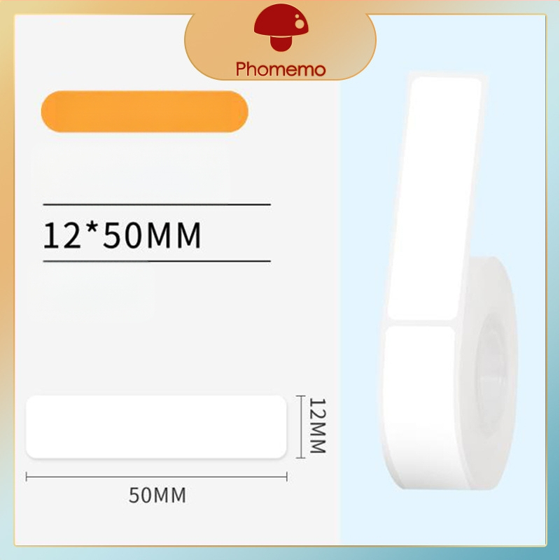 Phomemo D30 принтер за етикети - прозрачен термален стикер хартия, самозалепващи етикети за имена, 3 ролки