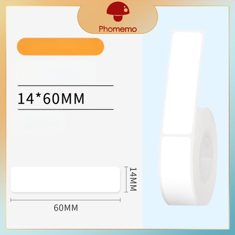 Phomemo D30 принтер за етикети - прозрачен термален стикер хартия, самозалепващи етикети за имена, 3 ролки